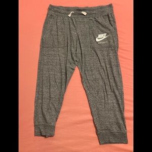 Gray Nike joggers